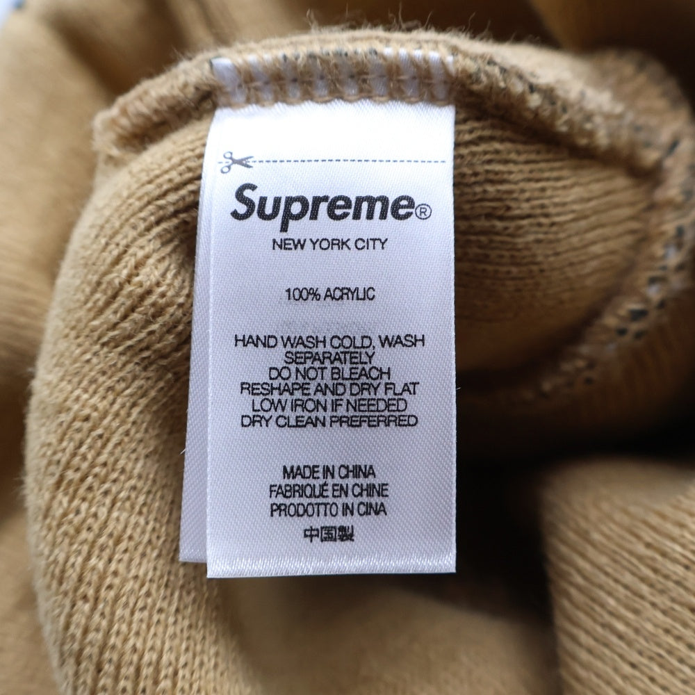 SUPREME(シュプリーム) 24AW Bandana Big Logo Beanie バンダナビッグボックスロゴ ニット帽 ベージュ