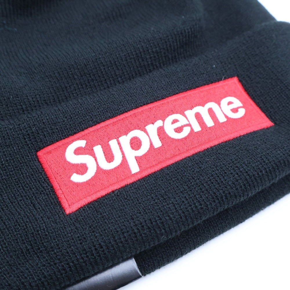 SUPREME(シュプリーム) 24AW ×New Era Box Logo Beanie ニューエラ ボックスロゴ ビーニー ニット帽 帽子 ブラック