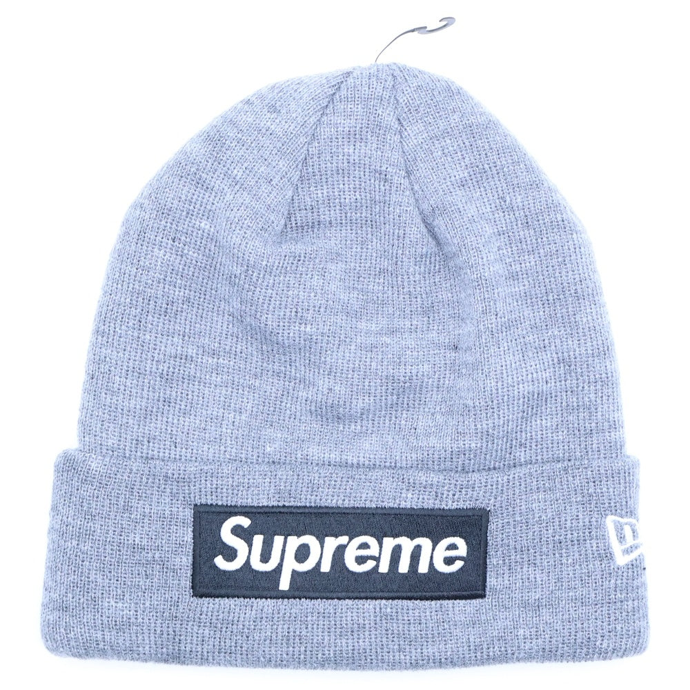 SUPREME(シュプリーム) 24AW ×New Era Box Logo Beanie ニューエラ ボックスロゴ ビーニー ニット帽 帽子 グレー
