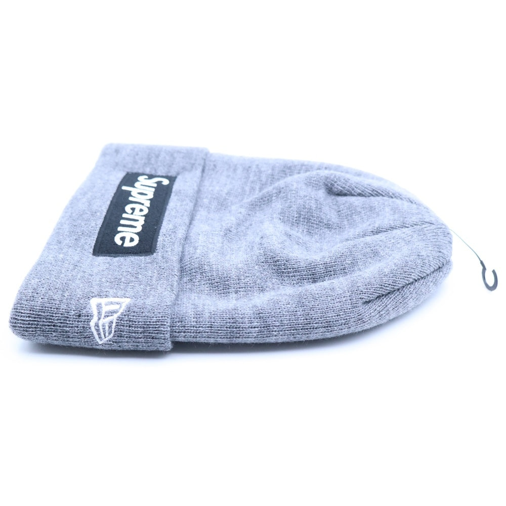 SUPREME(シュプリーム) 24AW ×New Era Box Logo Beanie ニューエラ ボックスロゴ ビーニー ニット帽 帽子 グレー