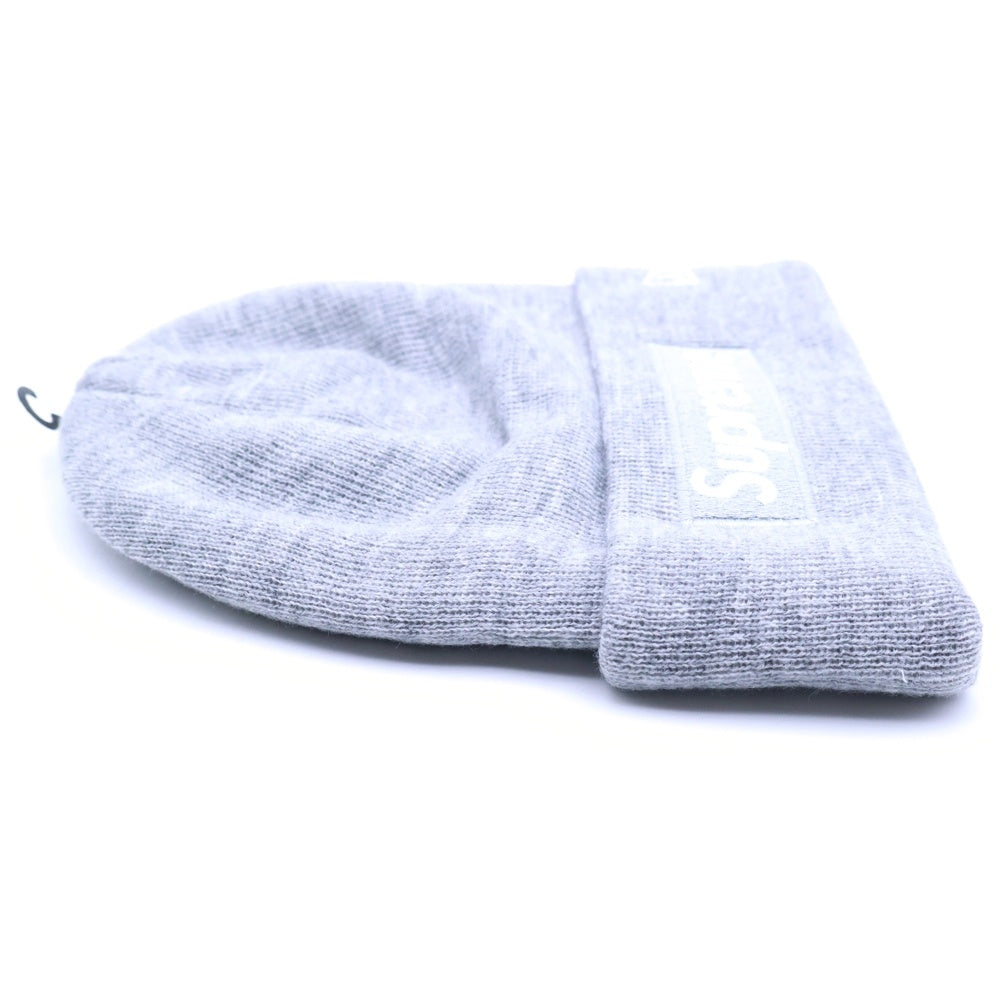 SUPREME(シュプリーム) 24AW ×New Era Box Logo Beanie ニューエラ ボックスロゴ ビーニー ニット帽 帽子 グレー