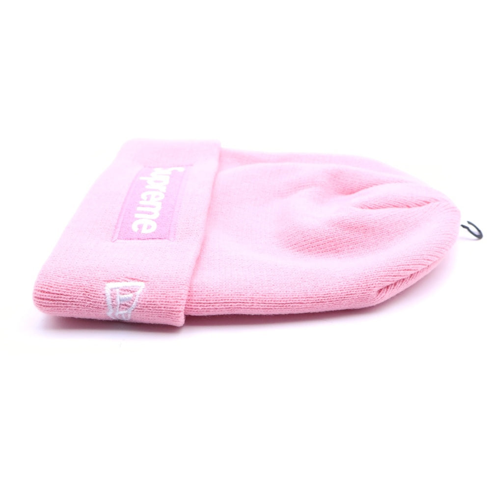 SUPREME(シュプリーム) 24AW ×New Era Box Logo Beanie ニューエラ ボックスロゴ ビーニー ニット帽 帽子 ピンク
