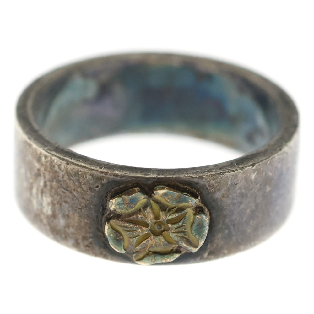 goro's(ゴローズ) ローズ平打ちリング シルバー/ゴールド BGA125