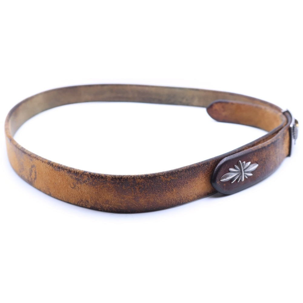 goro's(ゴローズ) 固定式小イーグルバックルベルト シルバーゴールド