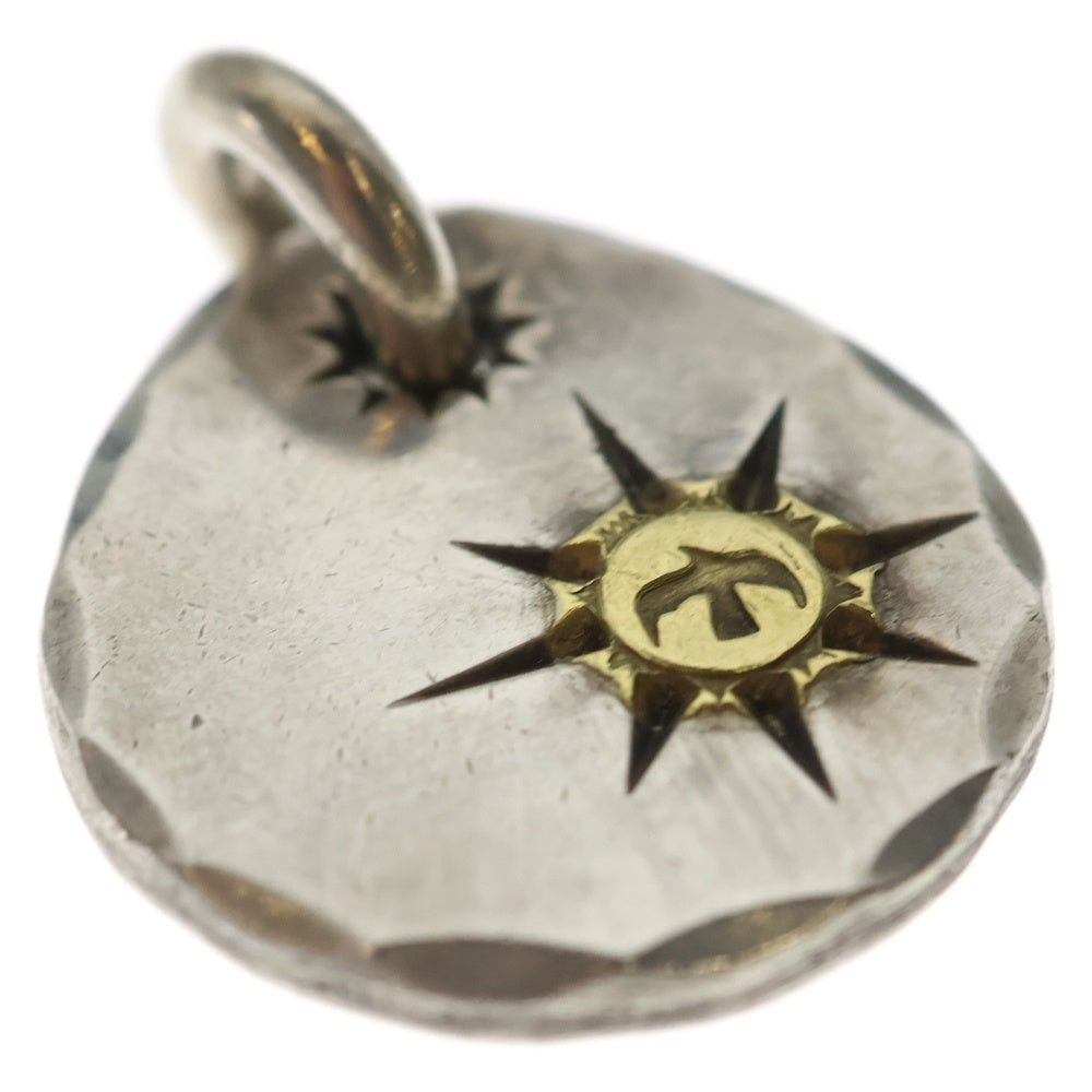 goro's(ゴローズ) 印台ズレ たたきメタル 小 ペンダントトップ シルバー/ゴールド BGA069