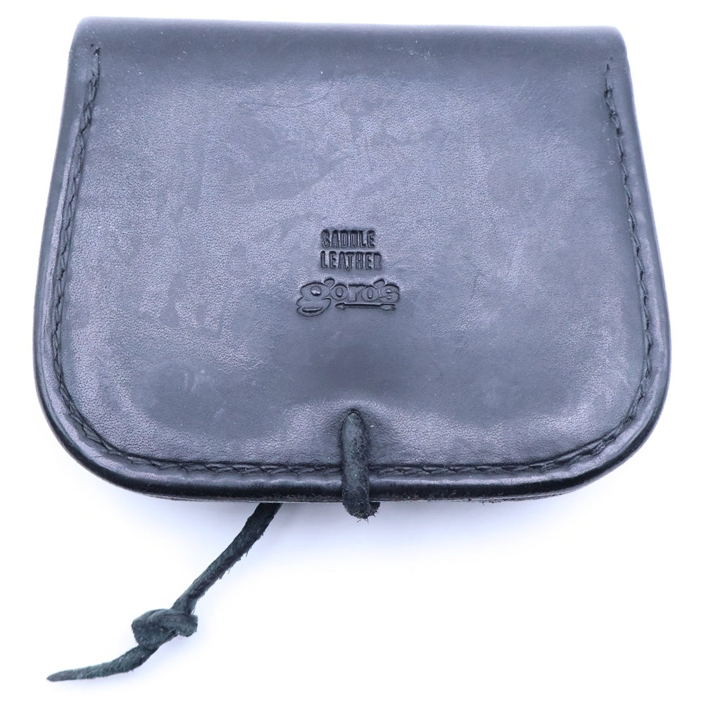 goro's(ゴローズ) K18付きコンチョ SVアポロコンチョカスタム角型小銭入れ ブラック/シルバー