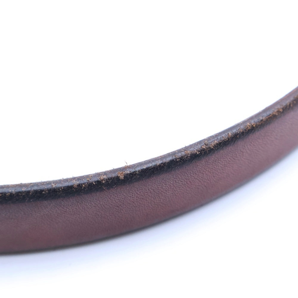 goro's(ゴローズ) 2.5cm 金縄ターコイズ付きコンチョベルト ブラウン/シルバー