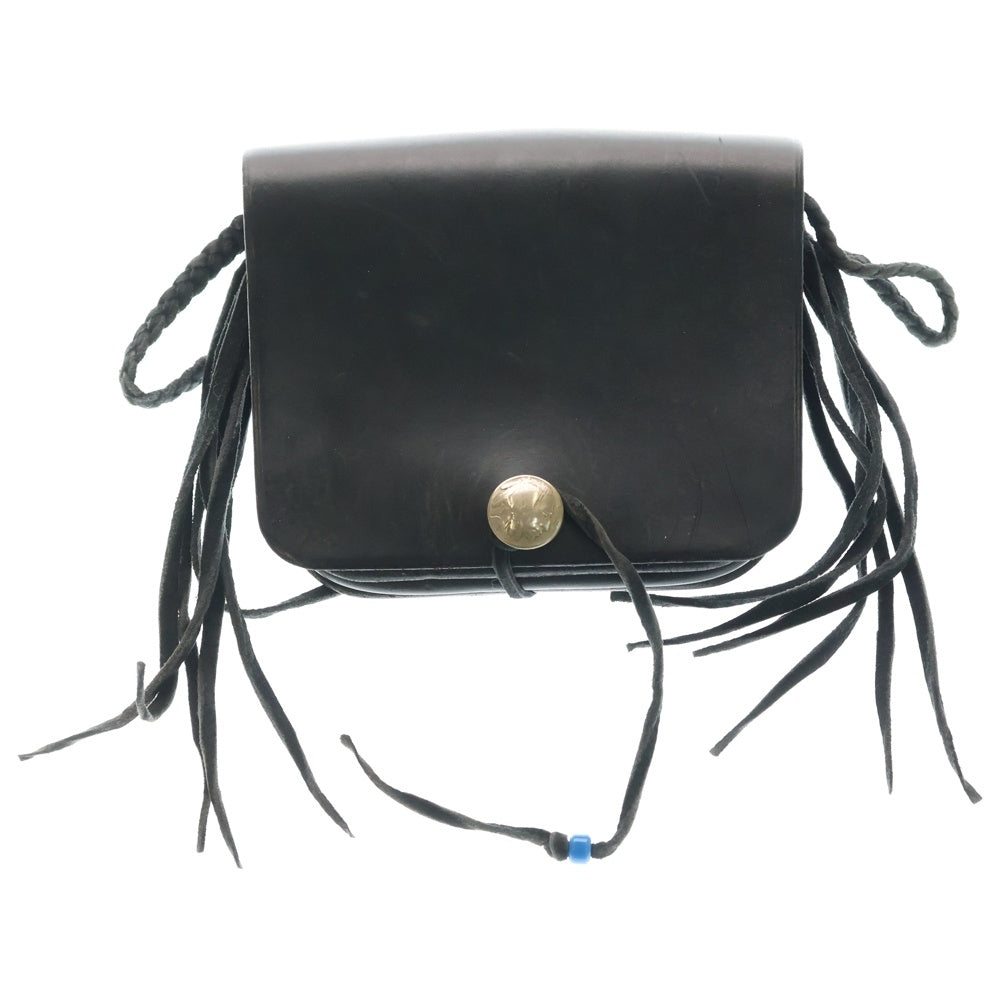 goro's(ゴローズ) コンチョ付きメディスン腰掛けバッグ ウエストバッグ ブラック レディース