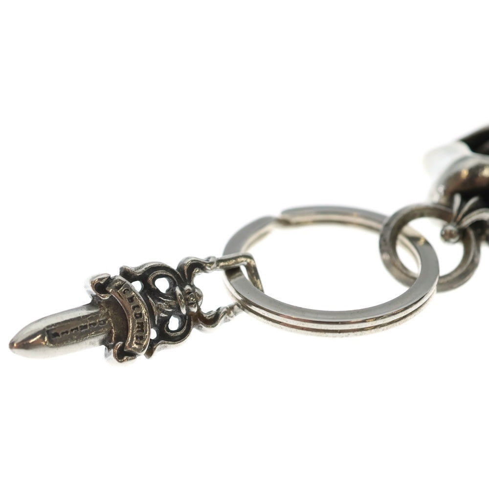 CHROME HEARTS(クロムハーツ) RT&No5 SPLIT RING W/ #5 DAGGER KEYCHEAIN リップアンドタン スプリット #5ダガー シルバーキーリング
