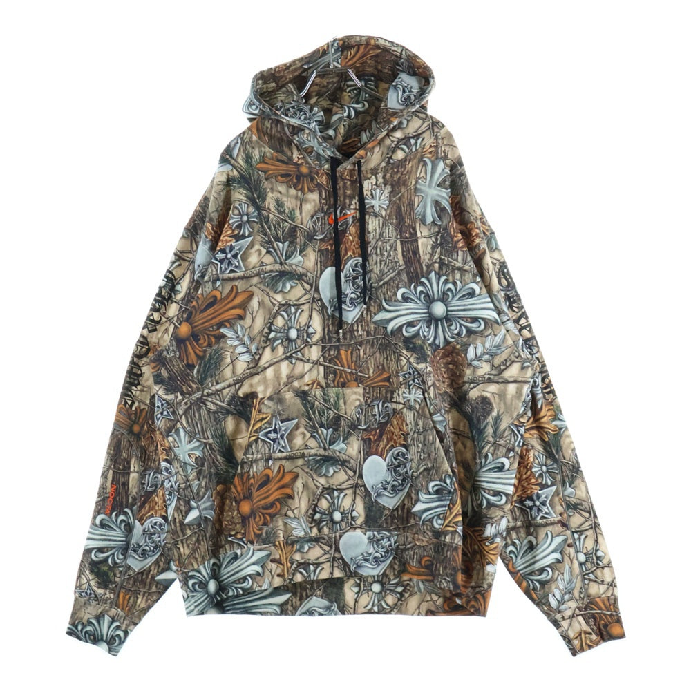 CHROME HEARTS(クロムハーツ) ×NIKE ×NOCTA DRAKE HOODIE ナイキ ノクタ ドレイク バックホースシュープリント プルオーバースウェットパーカー