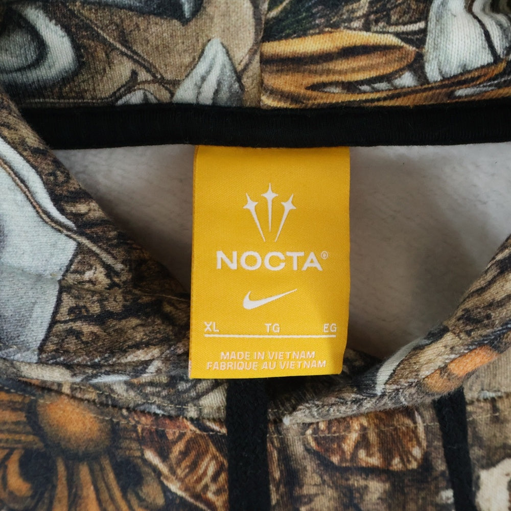CHROME HEARTS(クロムハーツ) ×NIKE ×NOCTA DRAKE HOODIE ナイキ ノクタ ドレイク バックホースシュープリント プルオーバースウェットパーカー