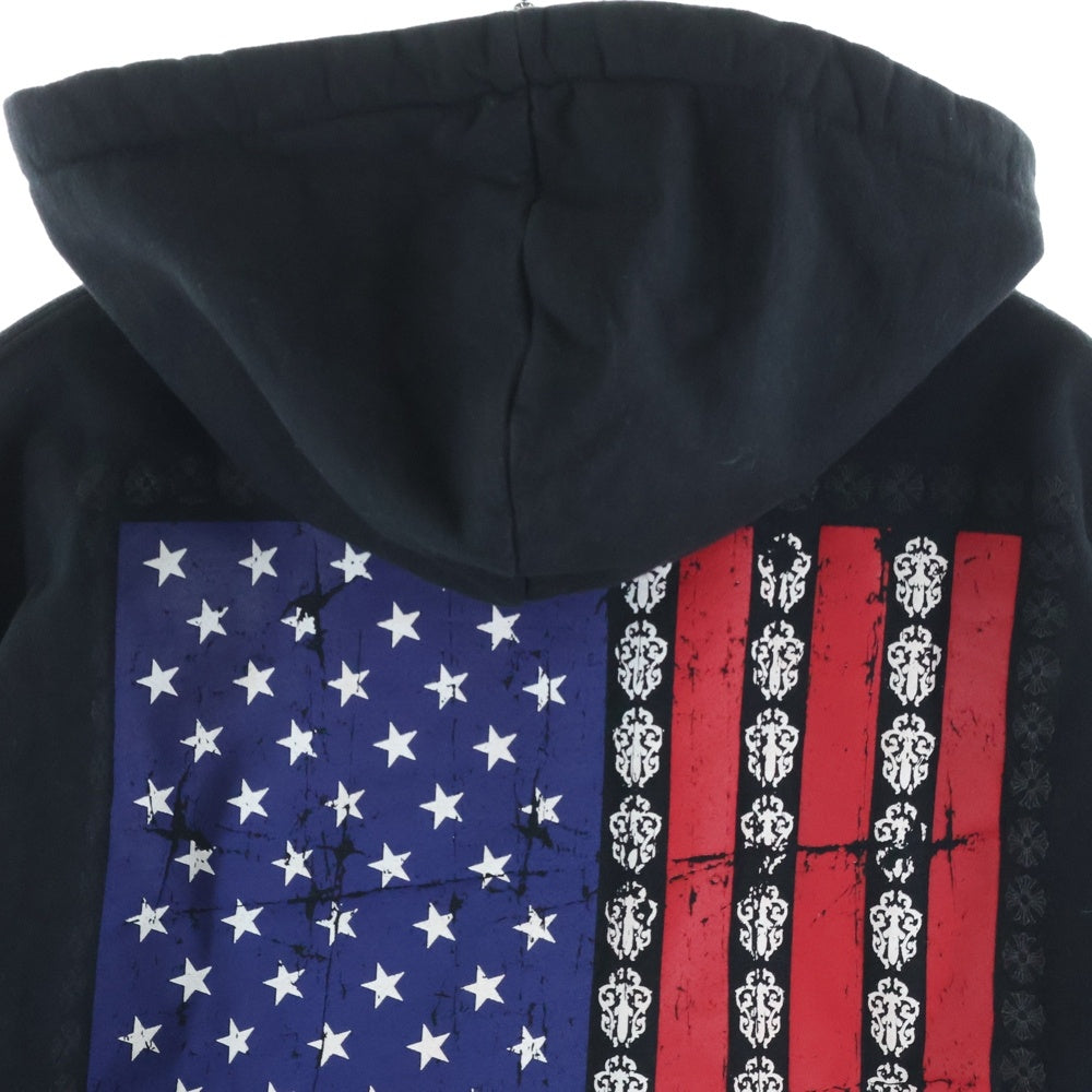 CHROME HEARTS(クロムハーツ) SWTSHRT HD ZIP AMERICAN FLAG バック