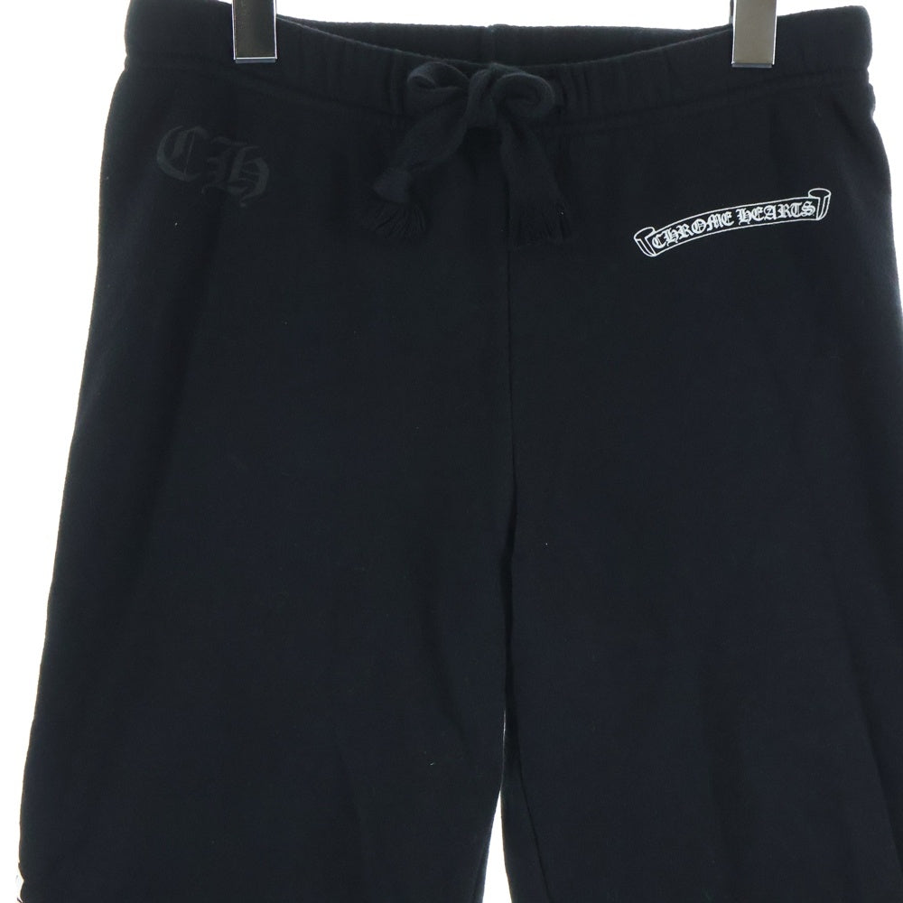 CHROME HEARTS(クロムハーツ) SWEAT PANTS サイドロゴプリントロングパンツ ブラック