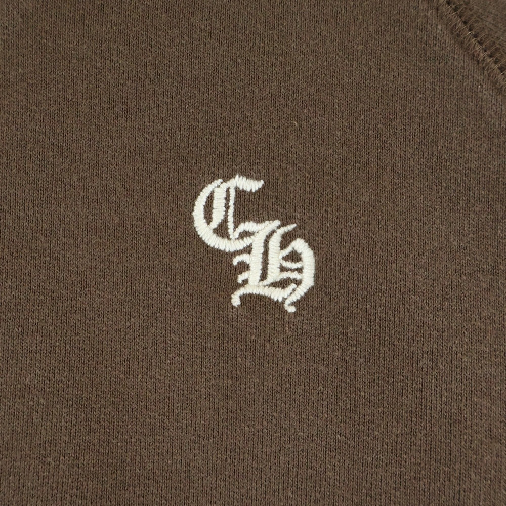 CHROME HEARTS(クロムハーツ) Y NOT SLO RIDE 胸CH刺繍半袖スウェット半袖Tシャツ ブラウン