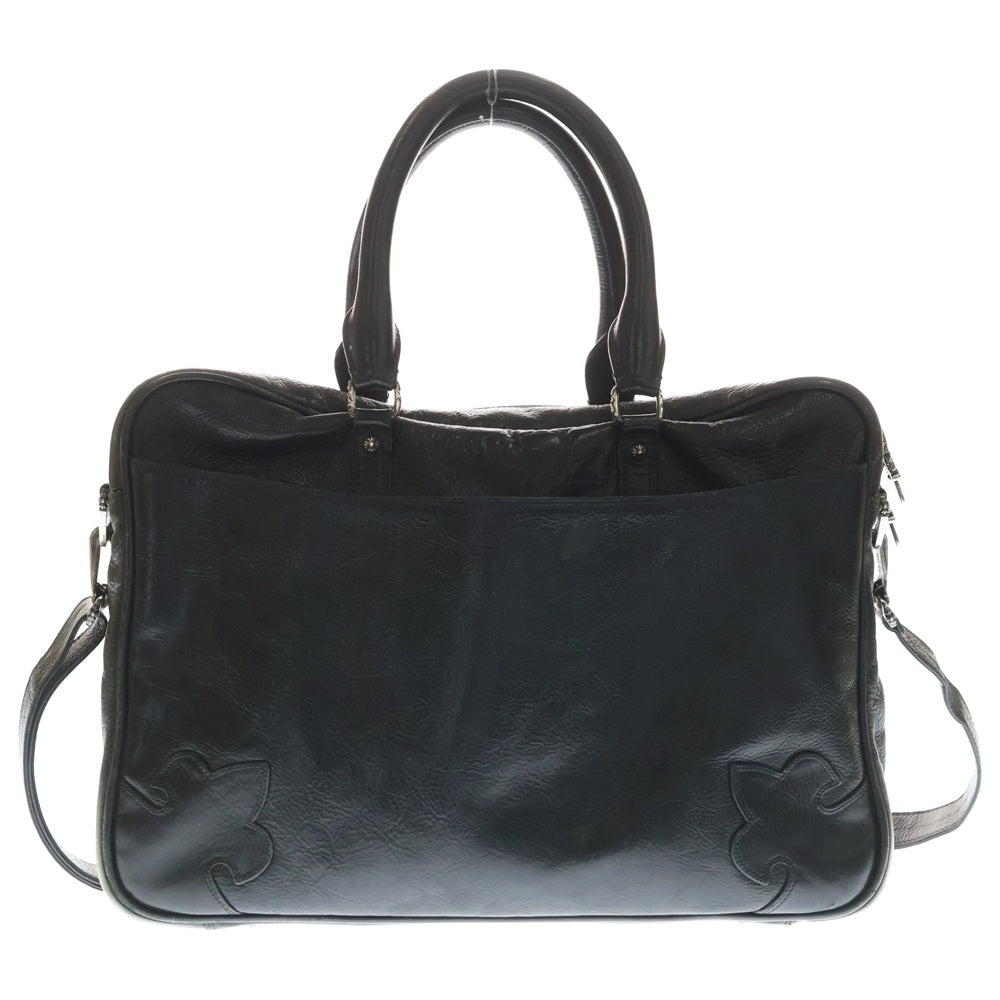 CHROME HEARTS(クロムハーツ) BRF CLL TRBK STRP レザーブリーフショルダーバッグ ブラック