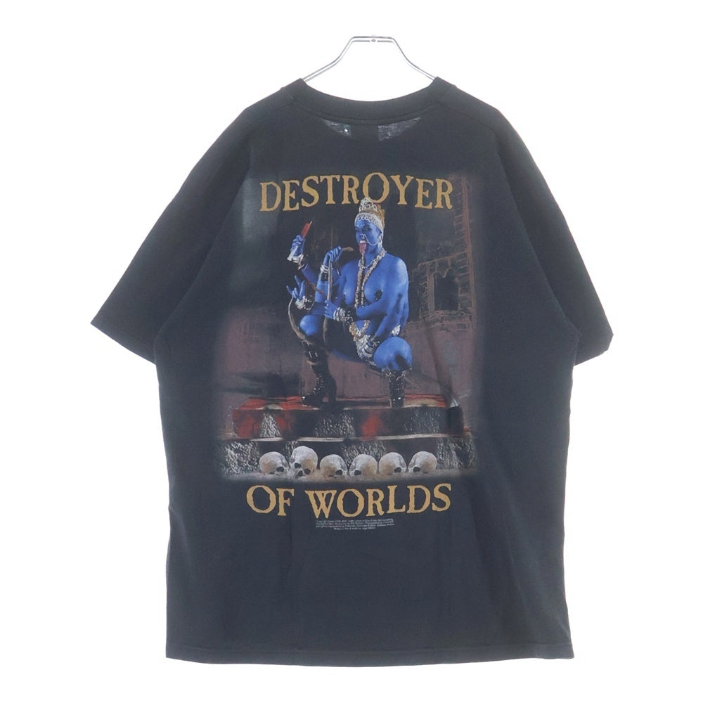 VINTAGE(ヴィンテージ) 00s VINTAGE CRADLE OF FILTH DESTROYER OF WORLDS 2000 クレイドル オブ フィルス バンド両面プリント半袖Tシャツ カットソー ブラック