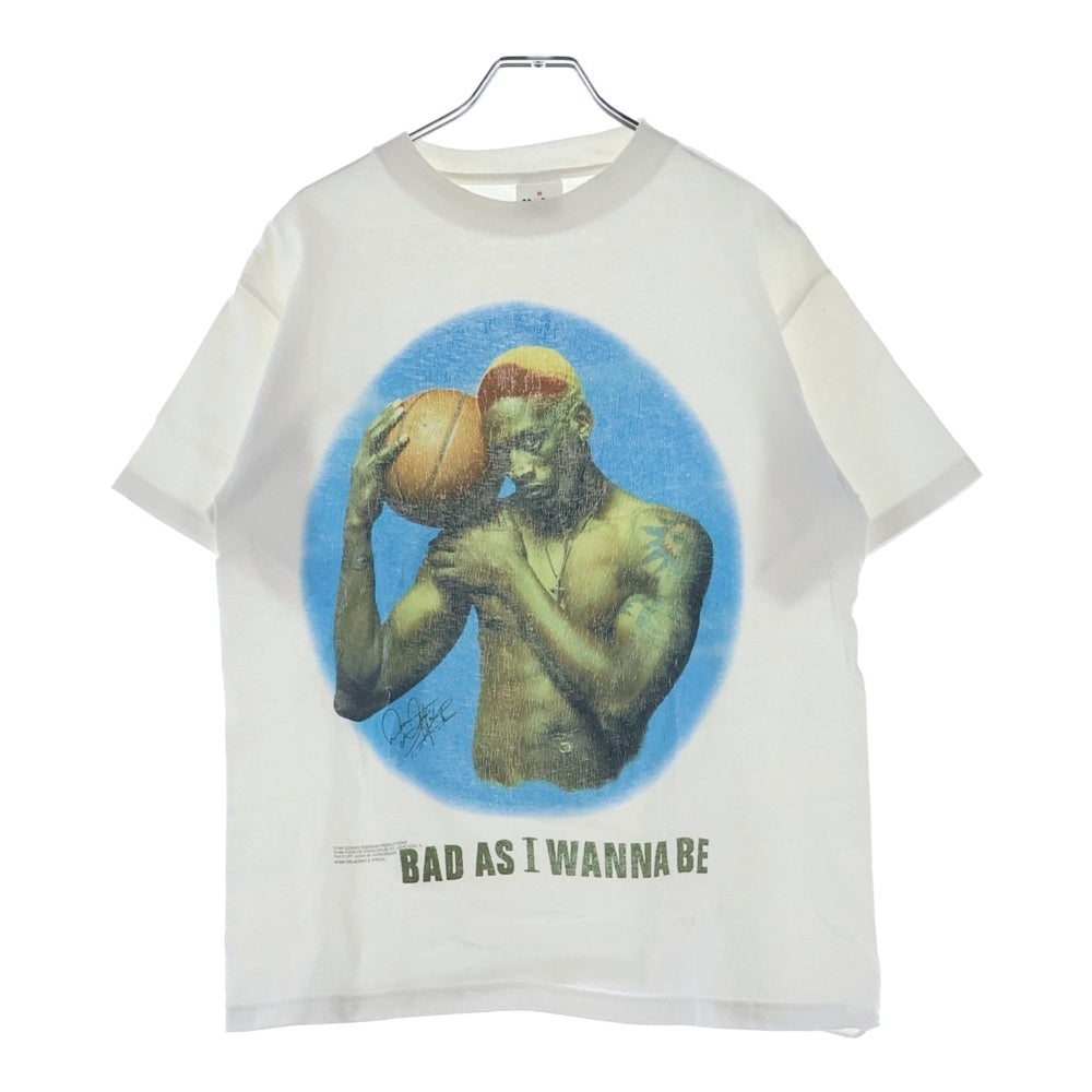 VINTAGE(ヴィンテージ) 90s DENNIS RODMAN BAD AS I WANNA BE デニスロッドマン プレイヤープリント半袖Tシャツ カットソー ホワイト