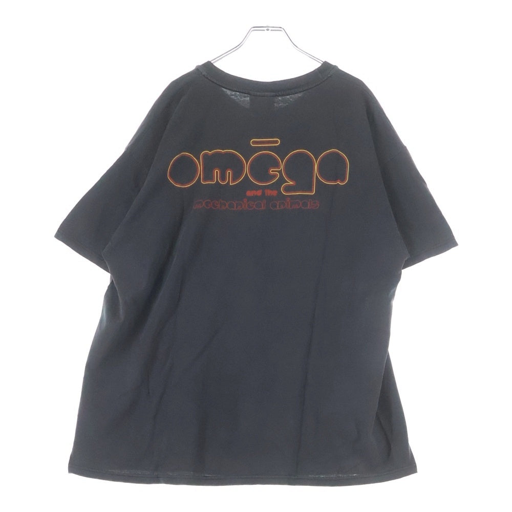VINTAGE(ヴィンテージ) 90s MARILYN MANSON OMEGA AND THE MECHANICAL ANIMALS Rock Is Dead マリリンマンソン 両面プリント半袖Tシャツ カットソー ブラック