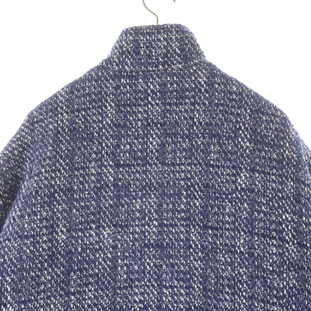 KITH(キス) Textured Tweed Claremont Full Zip テキストツイードフルジップジャケット ネイビー