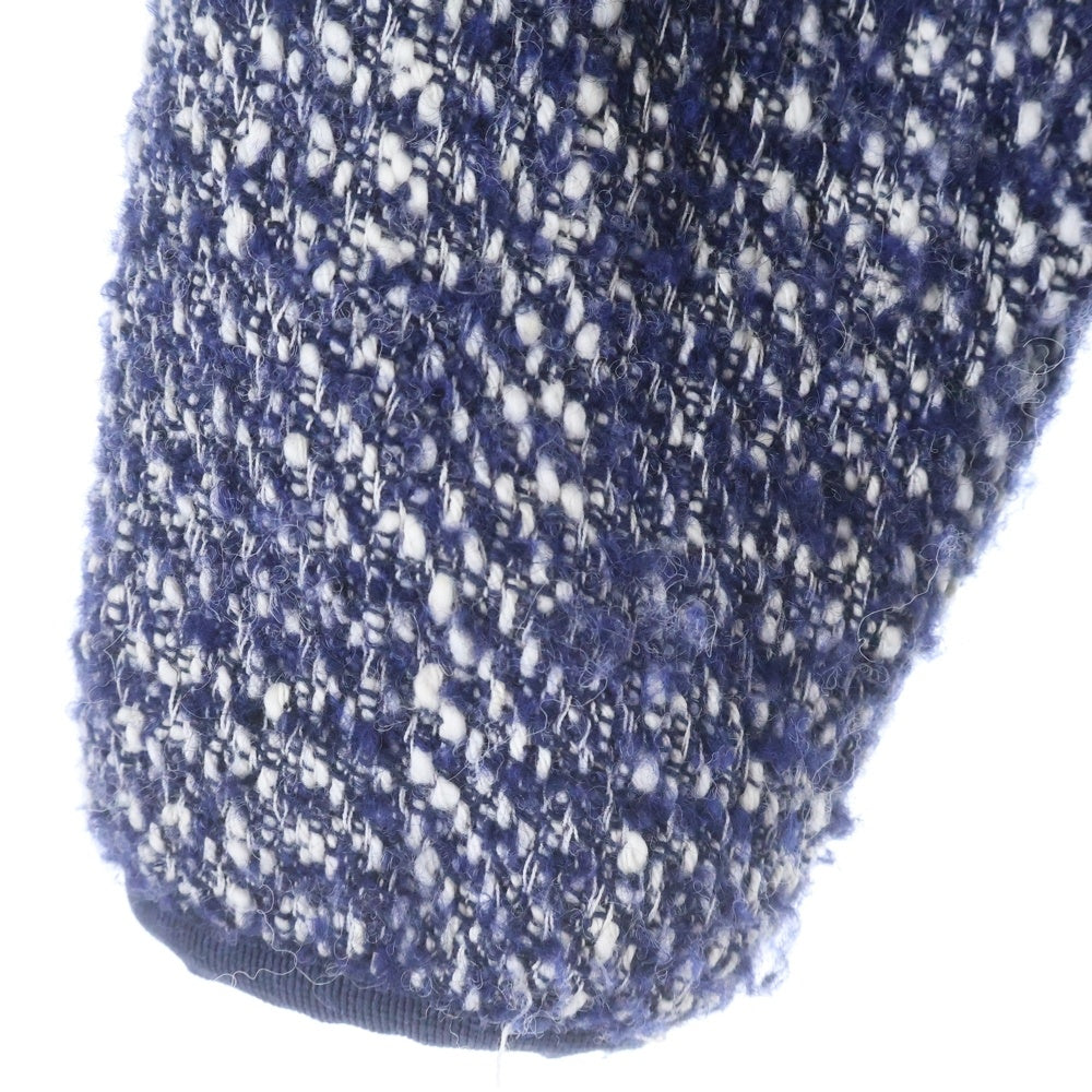 KITH(キス) Textured Tweed Claremont Full Zip テキストツイードフルジップジャケット ネイビー