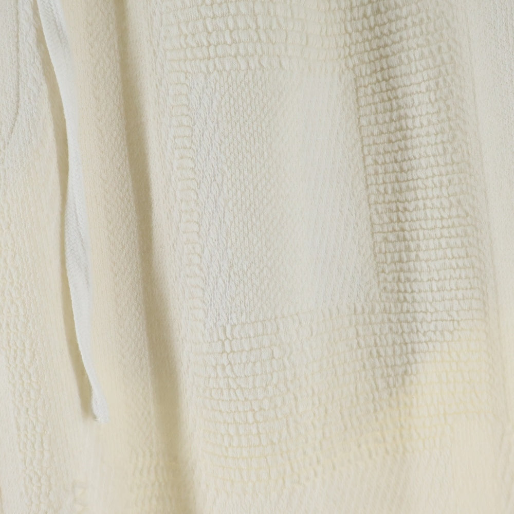 KITH(キス) 24SS Geometric Knit Elmhurst Pant ジオメトリックニットロングパンツ アイボリー