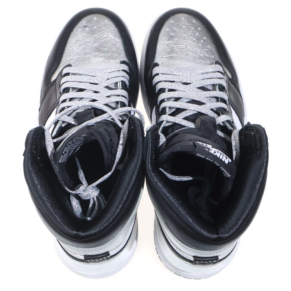 NIKE(ナイキ) WMNS AIR JORDAN 1 HIGH OG METALLIC SILVER 2021 CD0461-001 ウィメンズ エアジョーダン 1 メタリックシルバー ハイカットスニーカー US6/23cm レディース