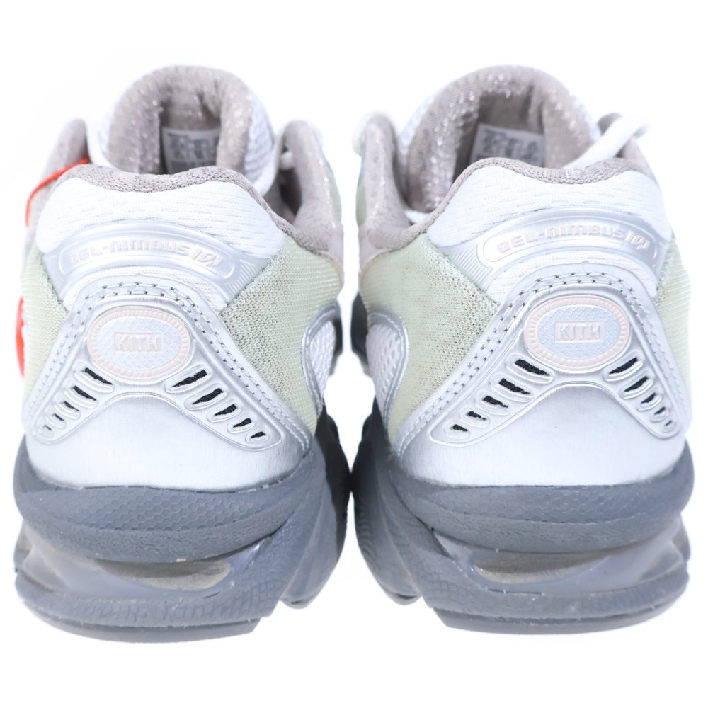 ASICS(アシックス) ×KITH RONNIE FIEG GEL-NIMBUS 10.1 1203A723-100 キス ロニーファイグ ゲルニンバス 10.1 ローカットスニーカー US4.5/23.0cm ホワイト/ピンク レディース