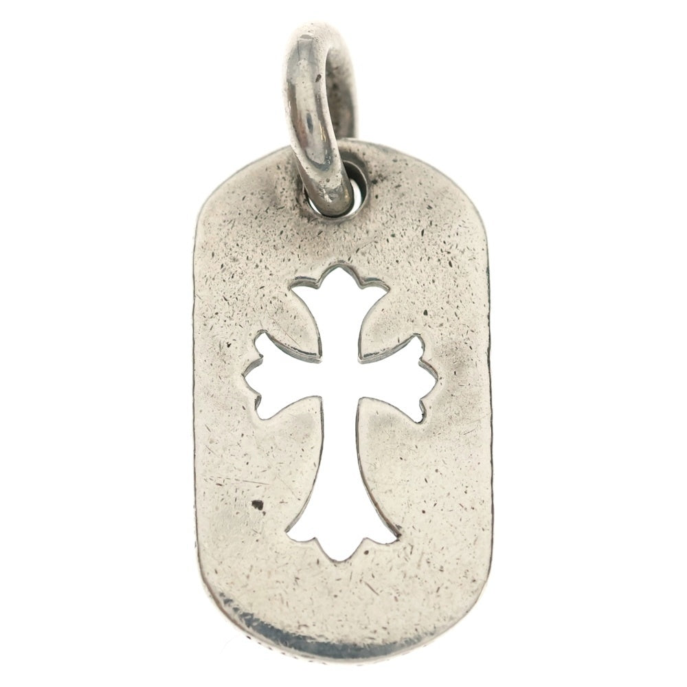 CHROME HEARTS(クロムハーツ) D TAG SML CO CRS OLD カットアウトクロスドッグタグ スモール ペンダントトップ シルバー BCA242
