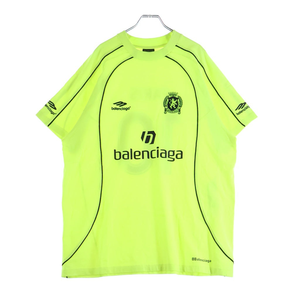 BALENCIAGA(バレンシアガ) 24SS PARIS SOCCER サッカーシリーズ テクニカルジャージー半袖Tシャツ 777705 TPVR5 イエロー