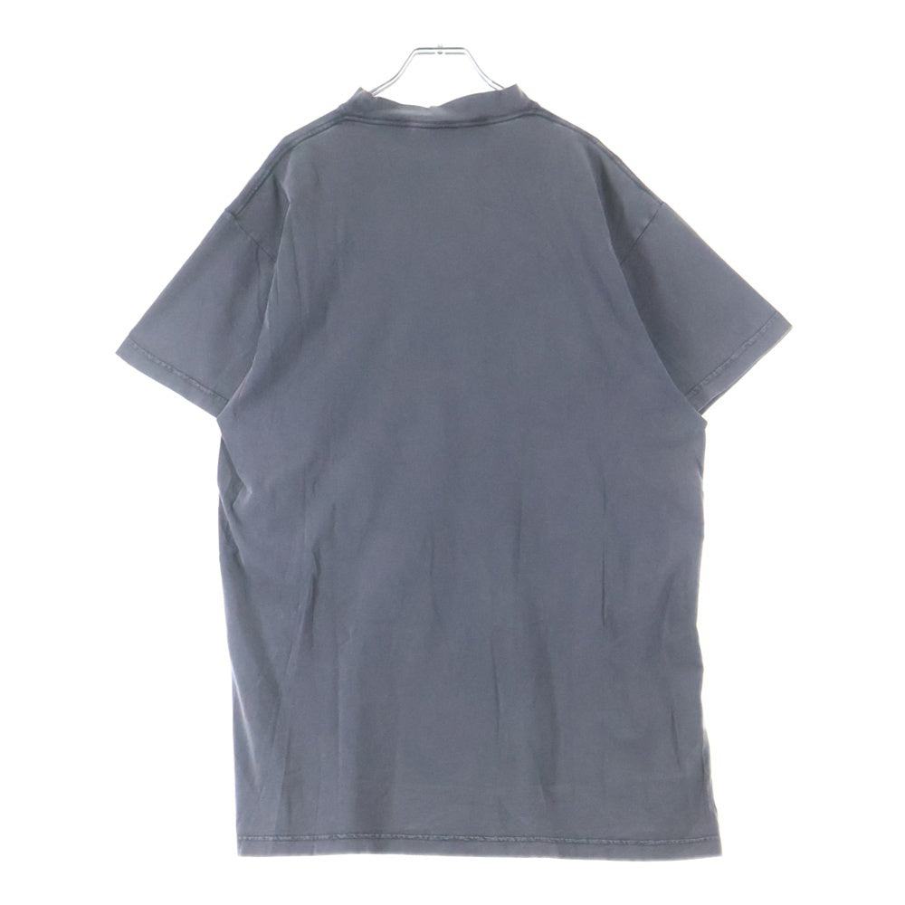 BALENCIAGA(バレンシアガ) 25SS Tbilisi Oversized T-Shirt ユーズド加工オーバーサイズプリント半袖Tシャツ T-Shirt 811688 TRVQ7 グレー