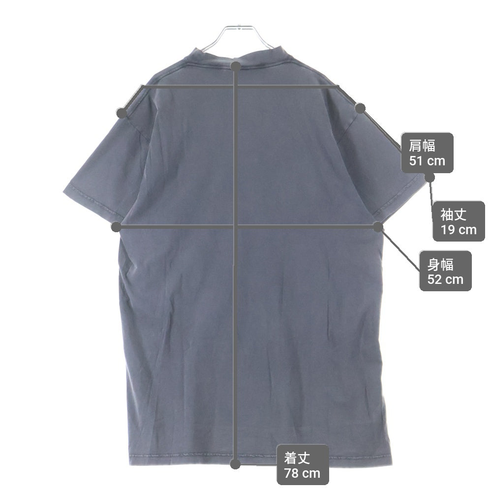 BALENCIAGA(バレンシアガ) 25SS Tbilisi Oversized T-Shirt ユーズド加工オーバーサイズプリント半袖Tシャツ T-Shirt 811688 TRVQ7 グレー