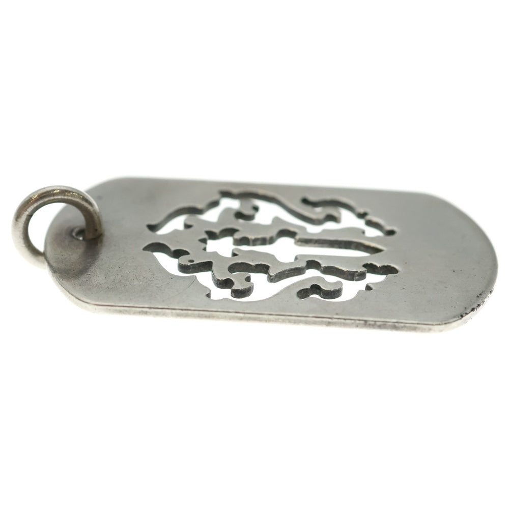 CHROME HEARTS(クロムハーツ) D TAG LRG DAGGER ヴァインダガーカットアウトドッグタグ ラージ ペンダントトップ シルバー BCA240