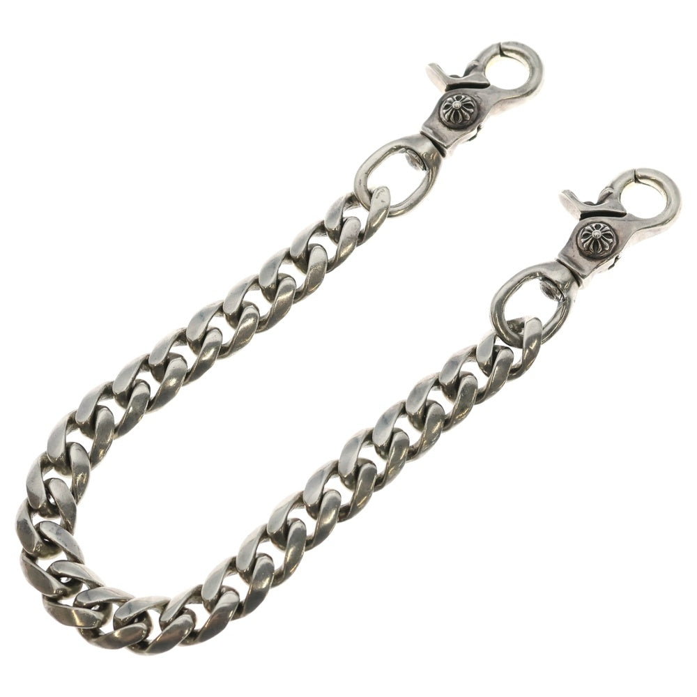 CHROME HEARTS(クロムハーツ) CLASSIC SHORT-T/ 2クリップショートクラシック ウォレットチェーン シルバー BCA068