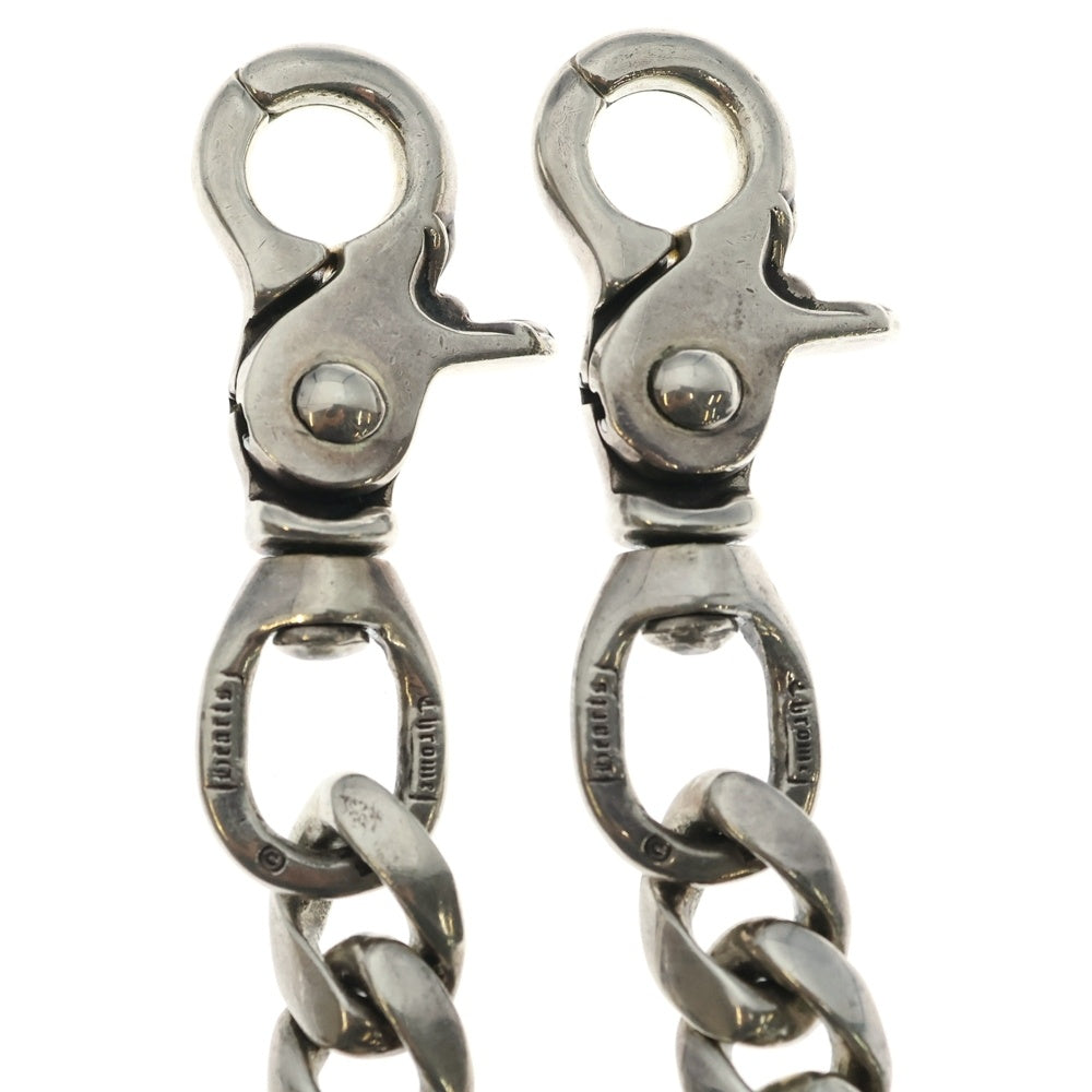 CHROME HEARTS(クロムハーツ) CLASSIC SHORT-T/ 2クリップショートクラシック ウォレットチェーン シルバー BCA068