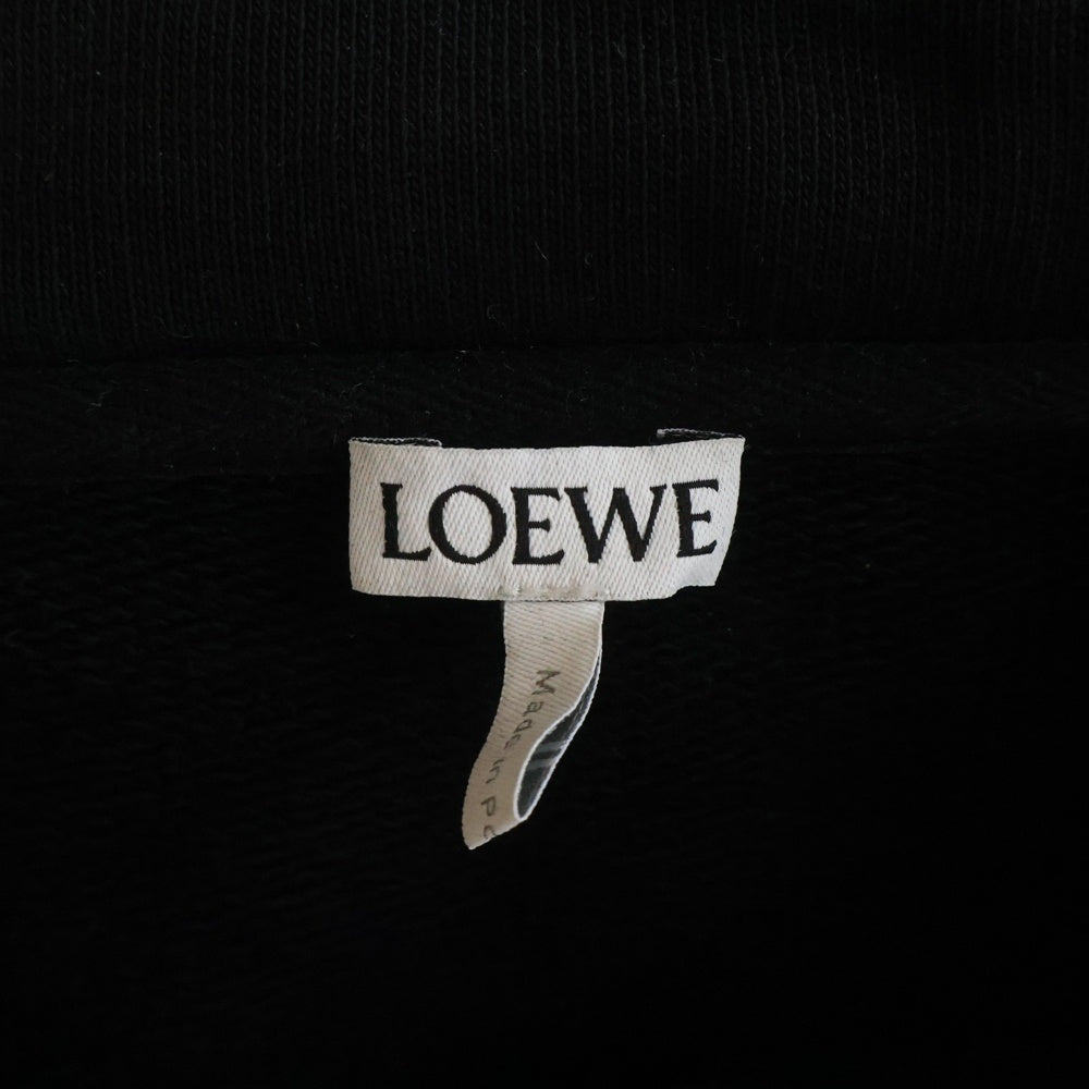 LOEWE(ロエベ) RELAXED FIT HOODIE H526Y25X53 アナグラム リラックスフィット プルオーバー パーカー スウェット ブラック