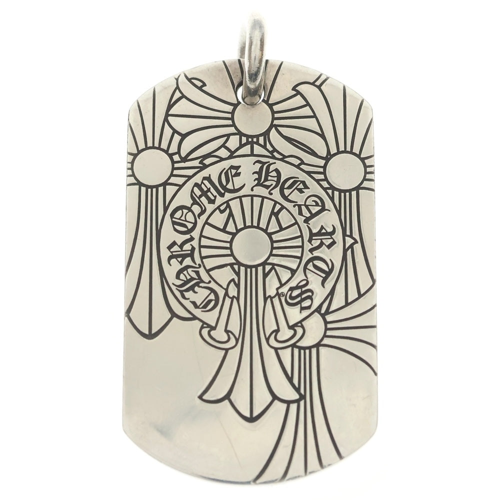 CHROME HEARTS(クロムハーツ) D TAG LRG GOD BLESS ラージゴッドブレス ドッグタグ ペンダントトップ シルバー