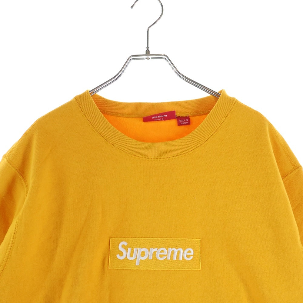 SUPREME(シュプリーム) 18AW Box Logo Crewneck ボックス ロゴ クルーネックスウェットトレーナー イエロー