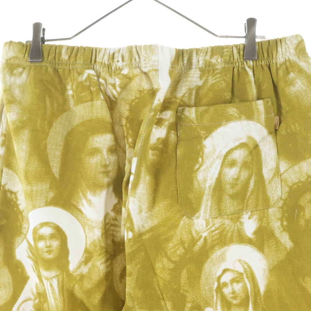 SUPREME(シュプリーム) 18AW Jesus and Mary Sweatpant ジーザス アンド メリー 総柄 スウェットロングパンツ イエロー/ホワイト