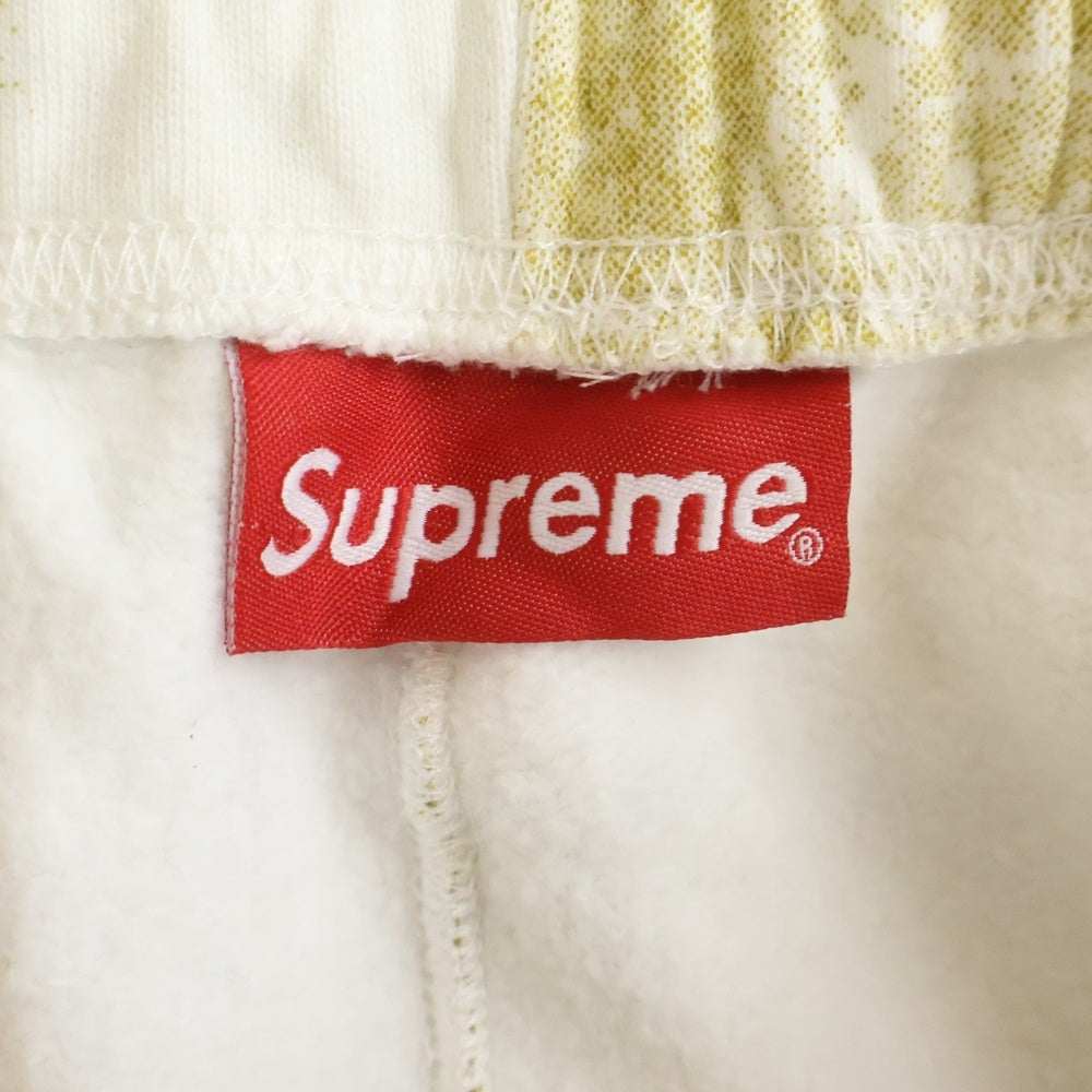 SUPREME(シュプリーム) 18AW Jesus and Mary Sweatpant ジーザス アンド メリー 総柄 スウェットロングパンツ イエロー/ホワイト