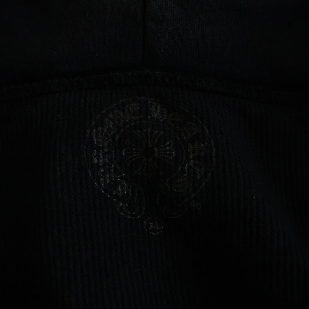 CHROME HEARTS(クロムハーツ) CH PLUS SWTSHRT HD ZIP CHプラスサークルバックプリント 裏地サーマルジップアップフーディーパーカー ブラック