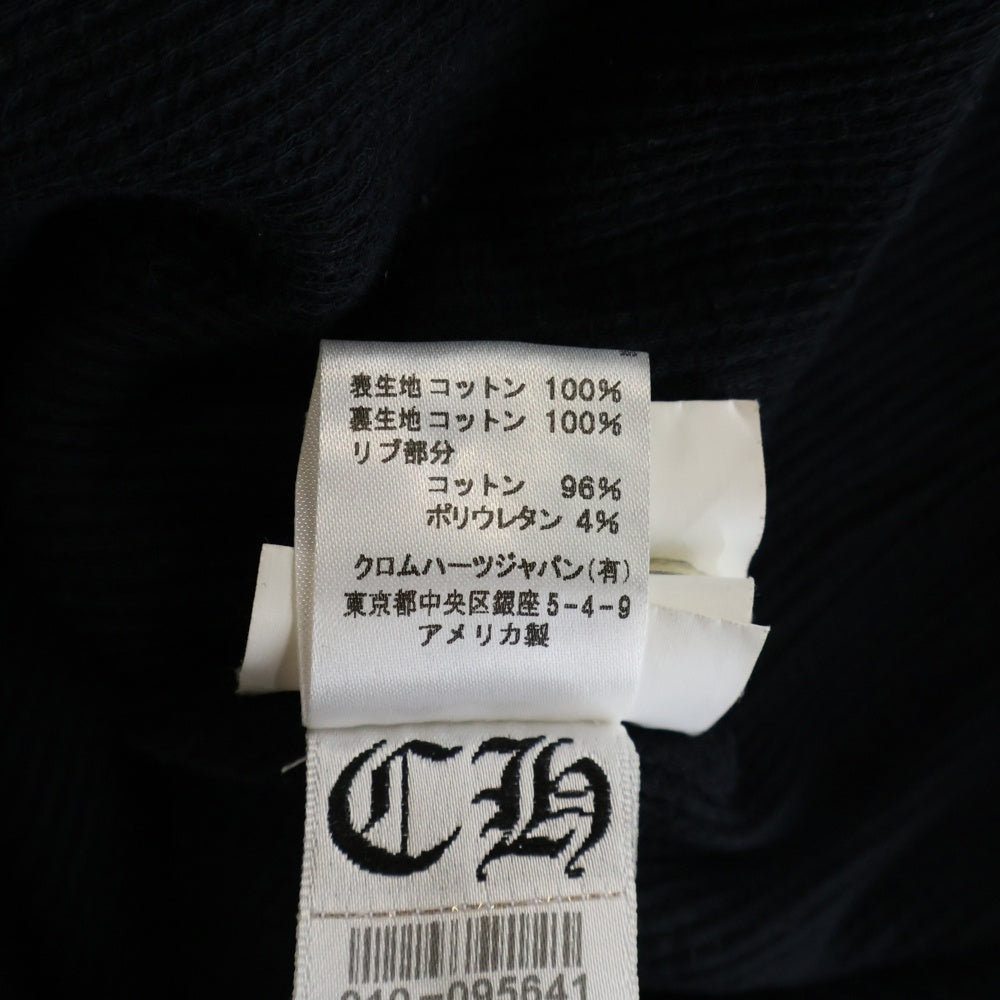 CHROME HEARTS(クロムハーツ) CH PLUS SWTSHRT HD ZIP CHプラスサークルバックプリント 裏地サーマルジップアップフーディーパーカー ブラック