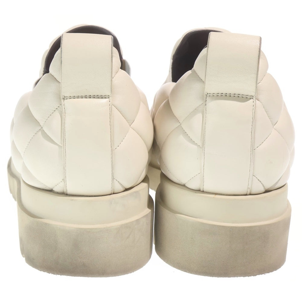 BOTTEGA VENETA(ボッテガヴェネタ) Diamond Quilted Leather Loafers ダイヤモンドキルティングレザーローファー シューズ ホワイト