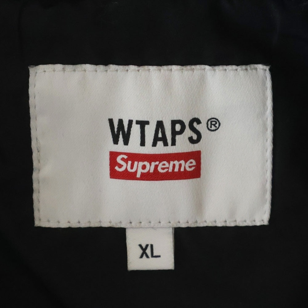 SUPREME(シュプリーム) ×WTAPS 21AW Faux Fur Hooded JKT フェイクファージャケット ブラック