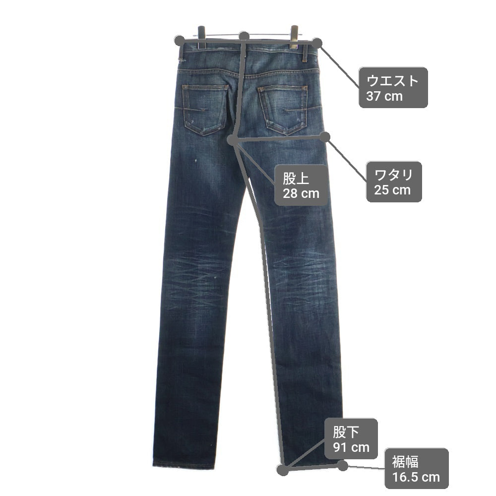 Dior HOMME(ディオールオム) 00AW JAKE エディ期 28 ヴィンテージ加工 デニムパンツ