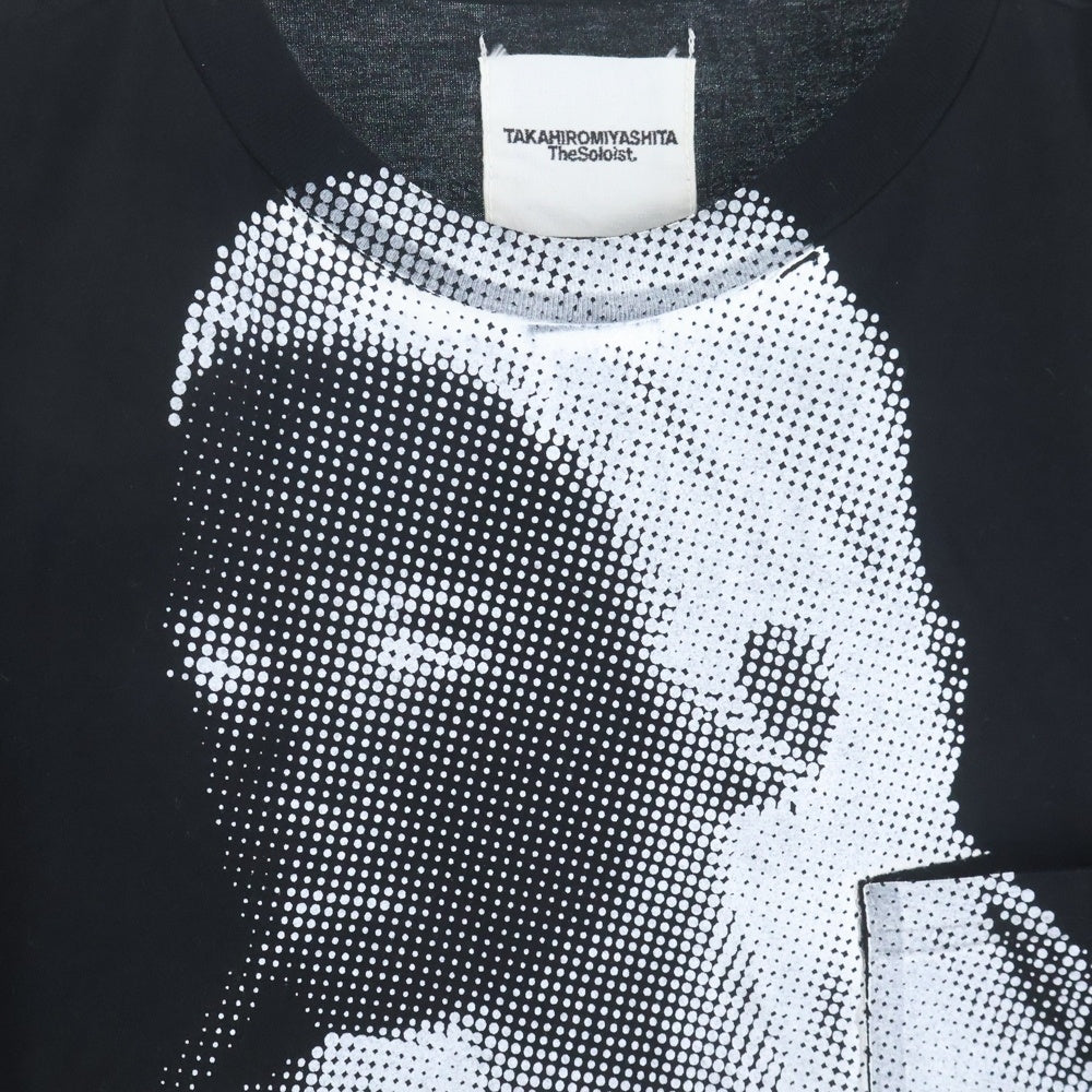 TAKAHIROMIYASHITA The SoloIst.(タカヒロミヤシタザソロイスト) 22SS Joseph Szabo フォトプリント ポケット クルーネック 半袖 Tシャツ ブラック