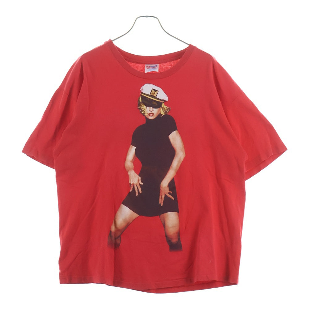 VINTAGE(ヴィンテージ) 90s MADONNA THE GIRLIE SHOW マドンナガールショープリント 半袖Tシャツ レッド