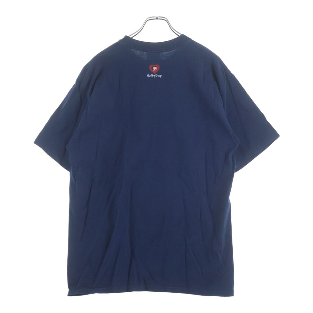 VINTAGE(ヴィンテージ) Berry Boop GOT SILK? ベティちゃん ガットシルクプリント 半袖Tシャツ ネイビー