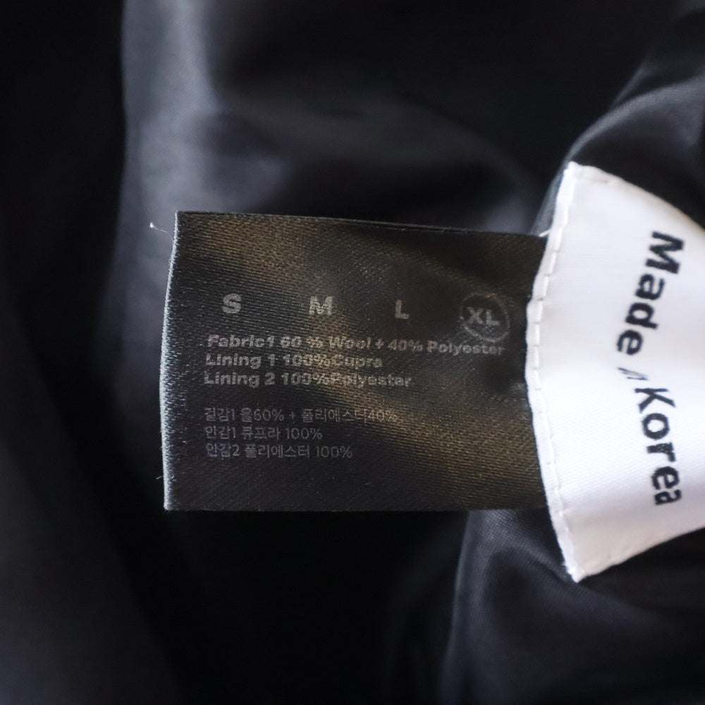 FFFPOSTALSERVICE(トリプルエフポスタルサービス) 25SS REIA HOODED PARACHUTE JACKET フーデッドパラシュートジャケット FFFPSSS2508 ブラック