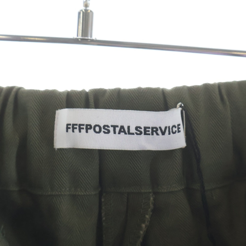 FFFPOSTALSERVICE(トリプルエフポスタルサービス) 25AW Double Layered Zip Trousers ダブルレイヤードトラウザーズパンツ FFFPSFW2518 グリーン