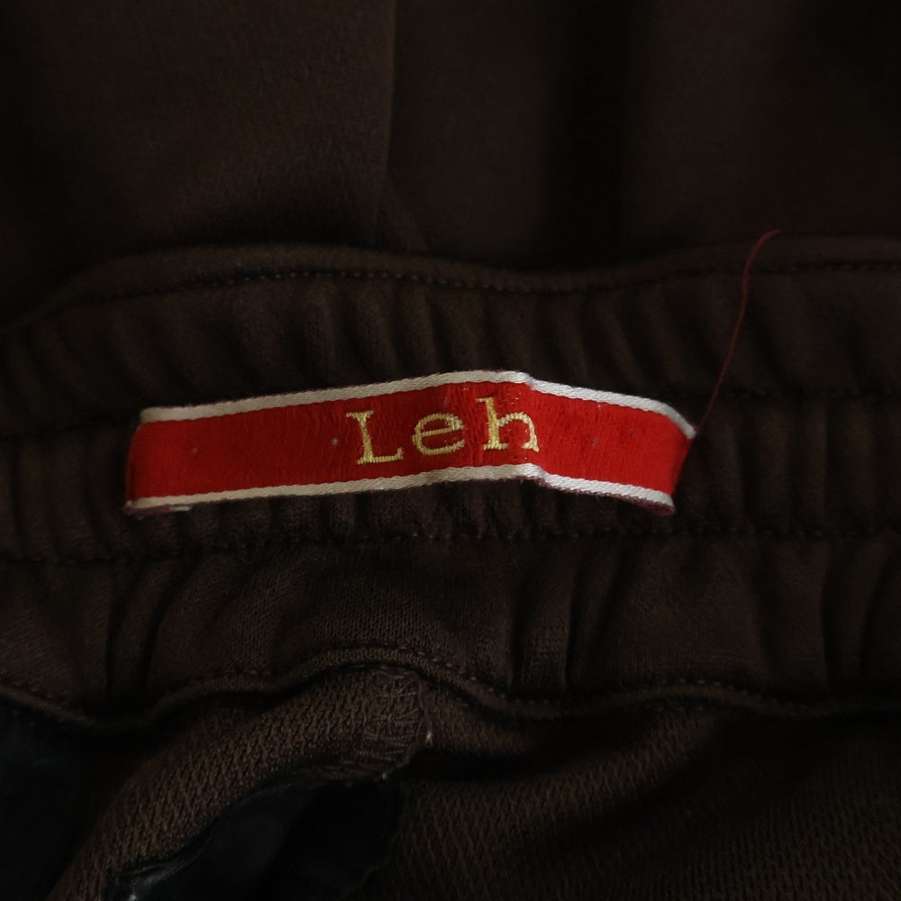 Leh(レー) WIDE TRACK PANTS サイドラインワイドトラックパンツ LEH886 ブラウン